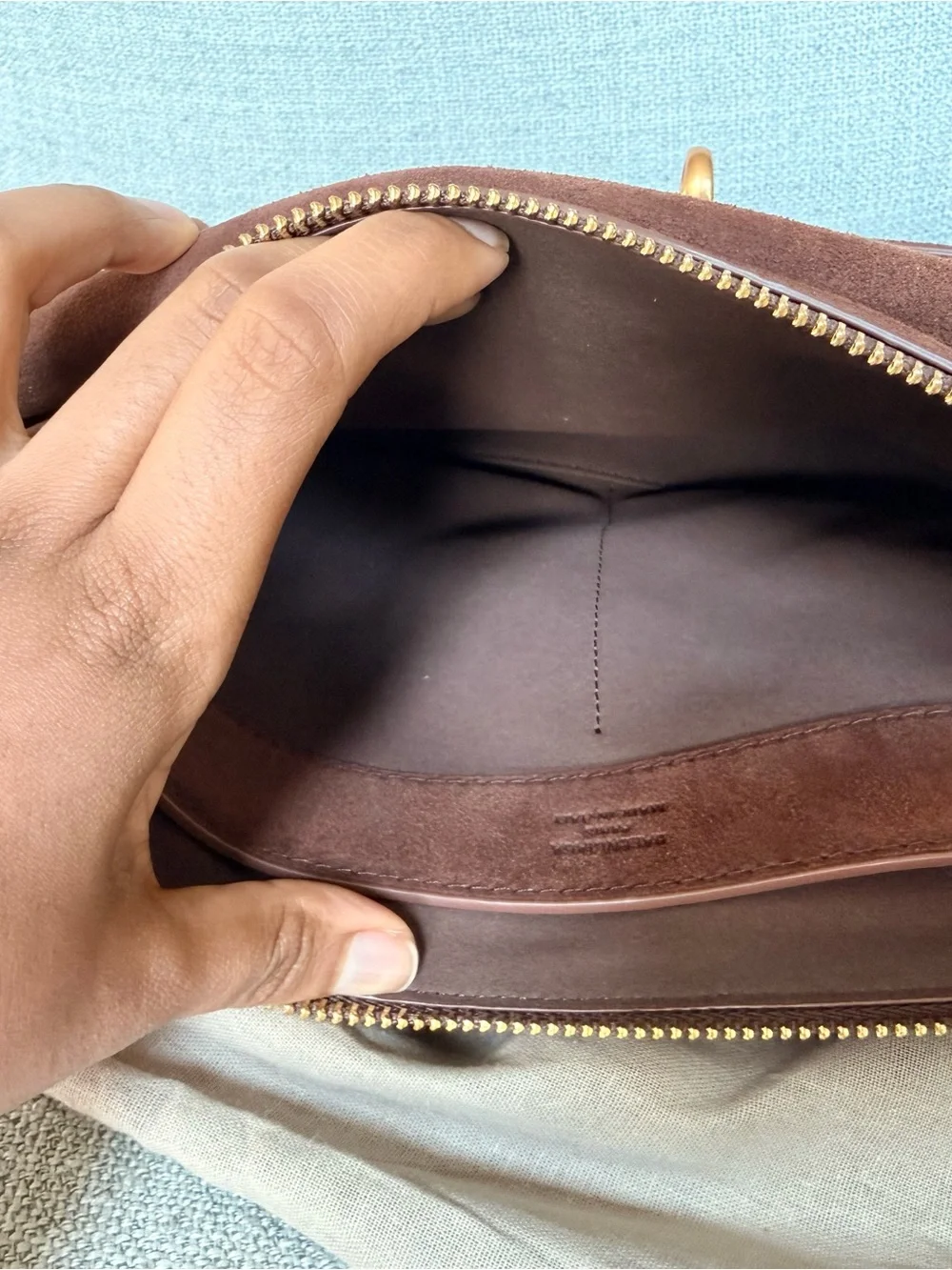Balenciaga Brown Suede Bel Air Messenger Bag
